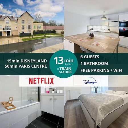Le Cosy Villeneuve - Appartement Cosy Pour 6 A Disneyland Paris מראה חיצוני תמונה
